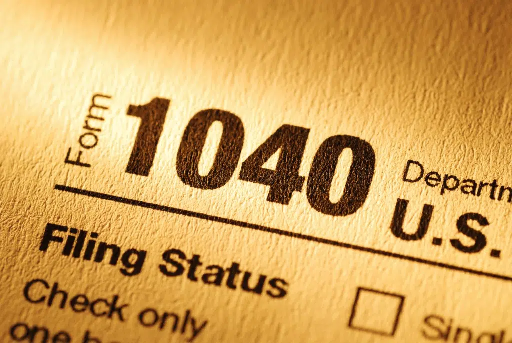 form 1040 for tax