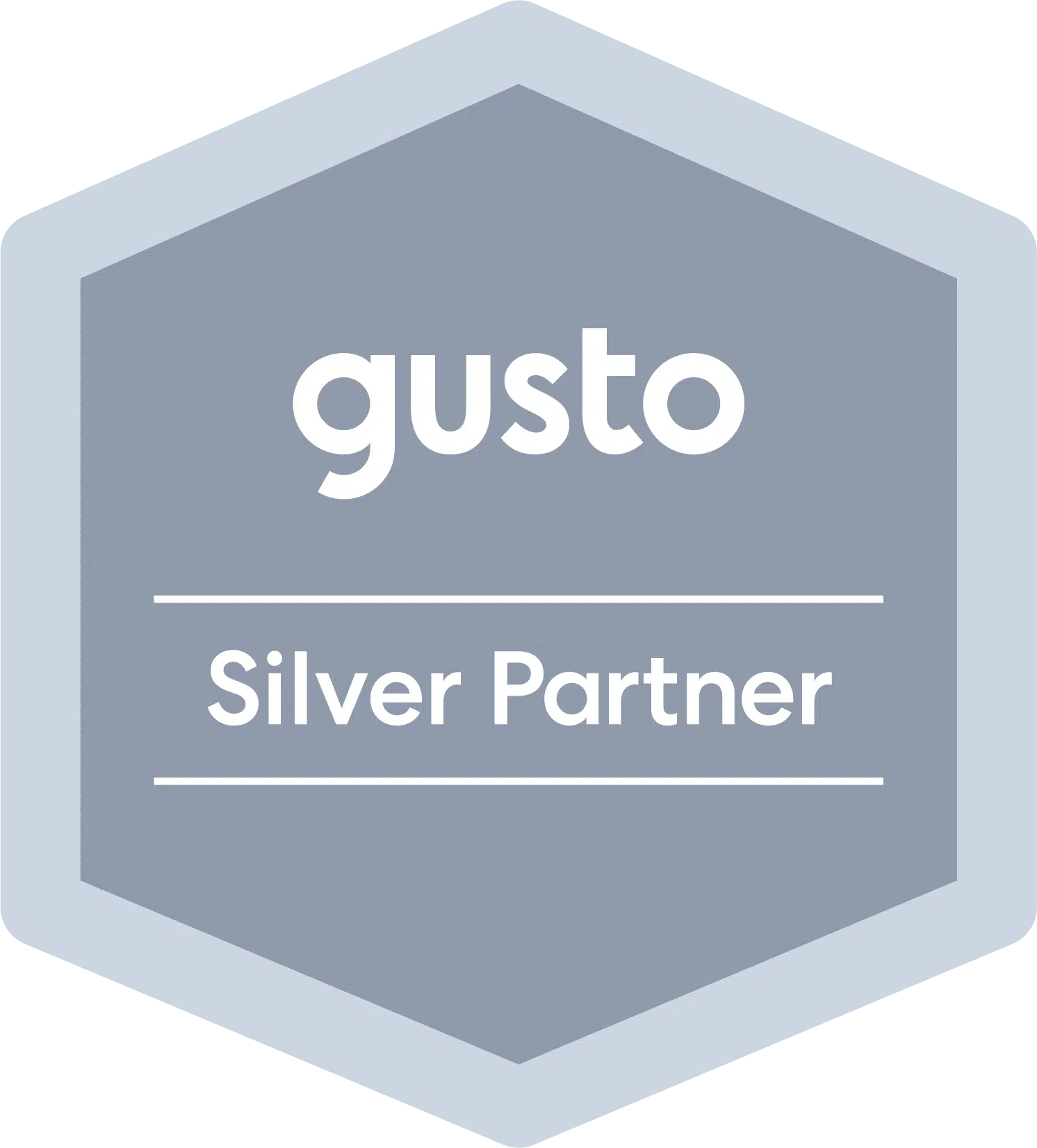 siver partner badge from Gusto