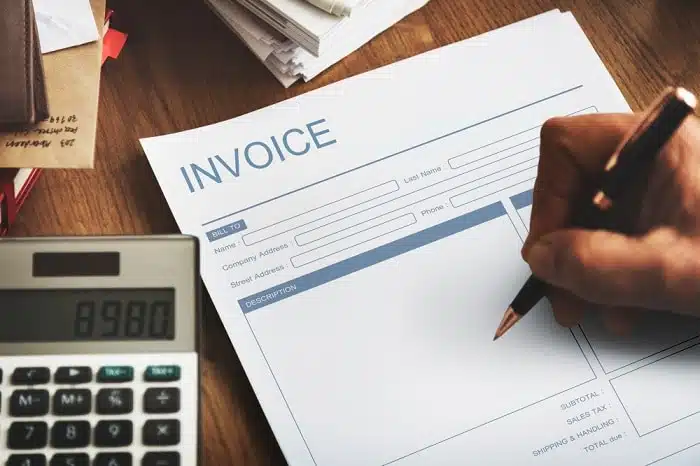 payment invoice template for account receivable