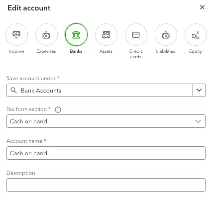 Method 2 in Editing accounts in the chart