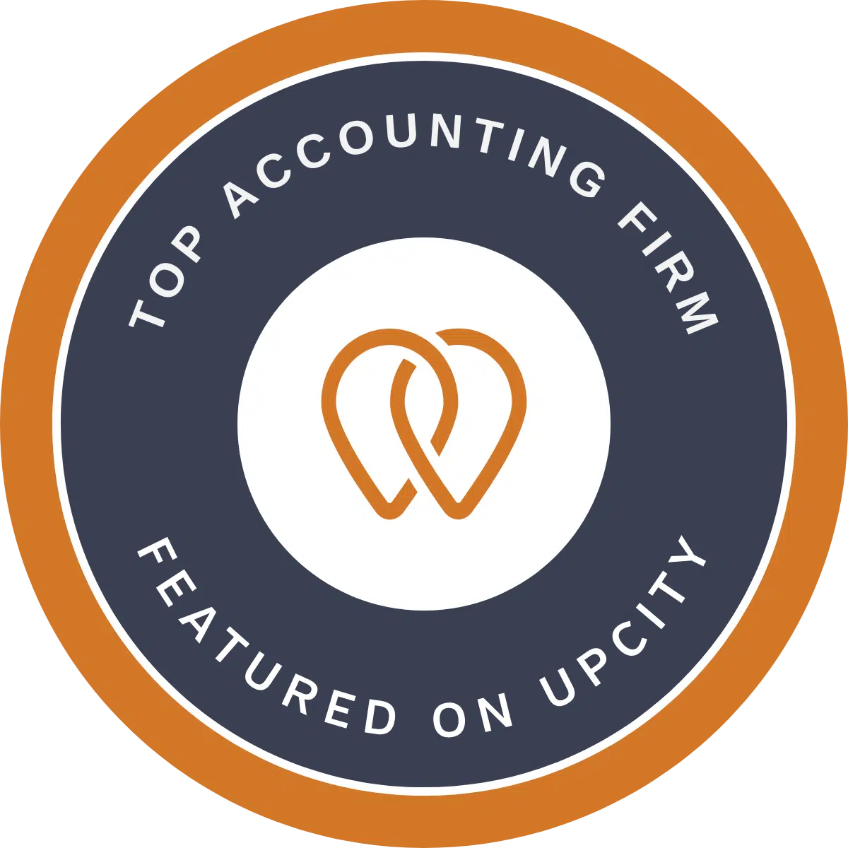 Upcity Badge as Top accounting Firm