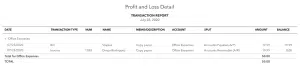 Reporting Billable Expenses: Profit/loss details